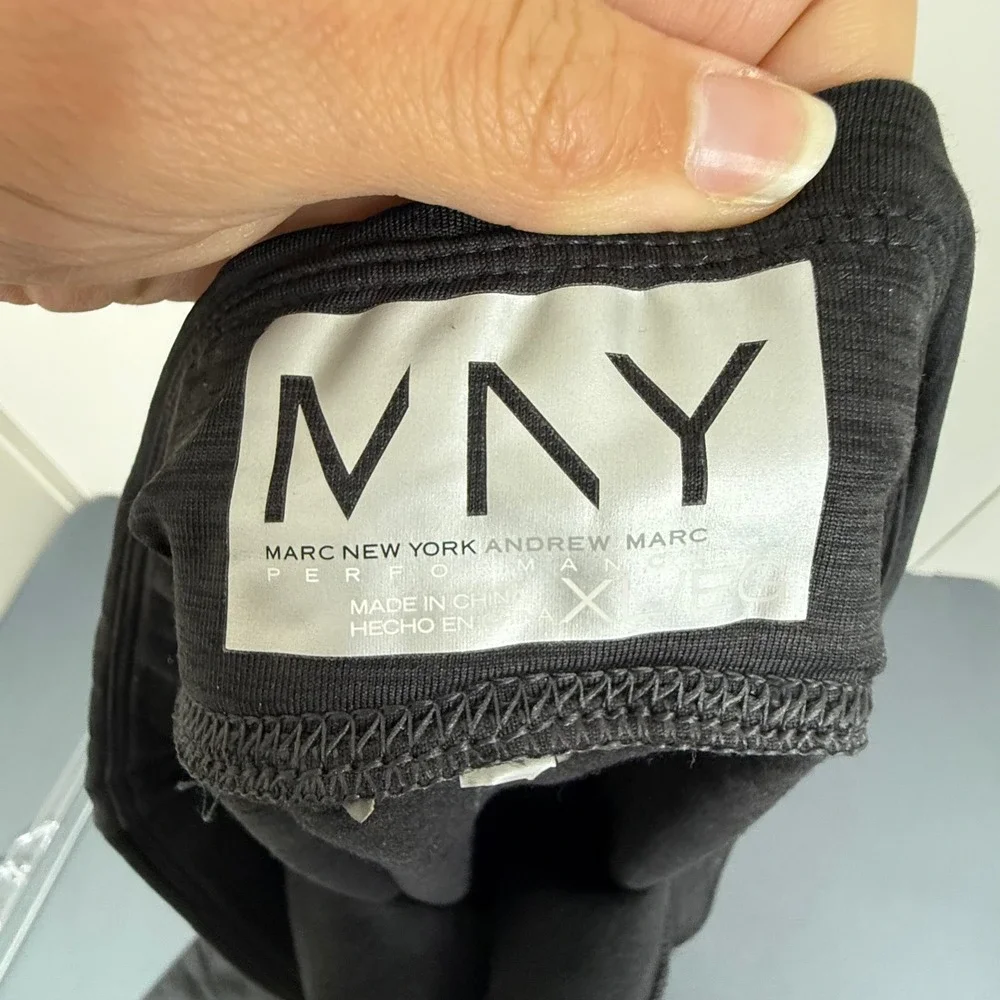 Marc New York Leggings Womens XL Performance Black Heathered High Rise Cropped - Picture 5 of 7